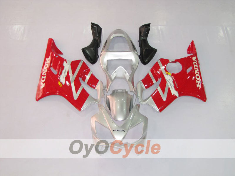 Einspritz-Verkleidungssatz für 01-03 CBR600F4i - Rot, Silber - Werksdesign #OYO87900148