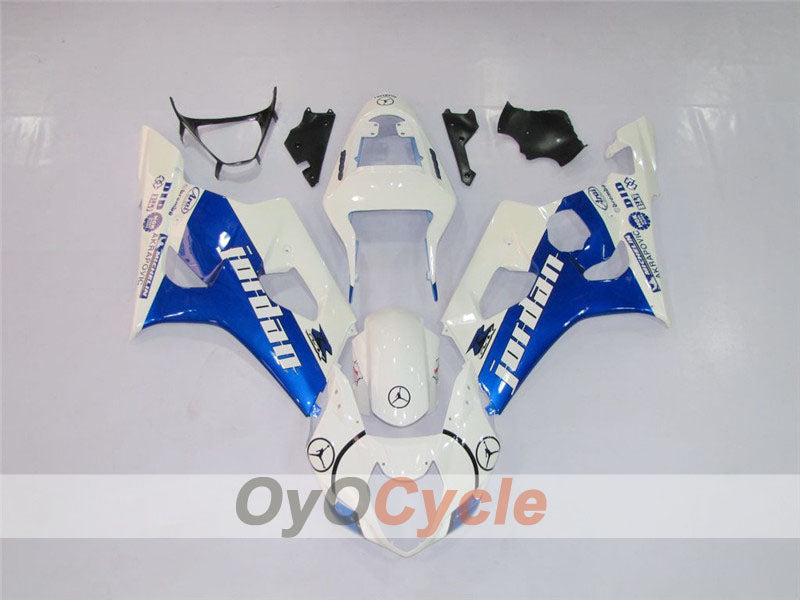 Verkleidungskit für Einspritzmodelle 03-04 GSX R1000 - Blau, Weiß - Jordan #OYO87901838 Hauptbild