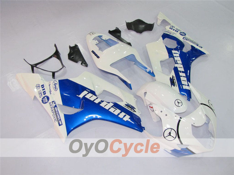 Verkleidungskit für Einspritzmodelle 03-04 GSX R1000 - Blau, Weiß - Jordan #OYO87901838 Zweitbild