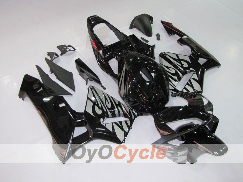 Verkleidungssatz aus Spritzguss für CBR600RR 03-04 - Schwarz, Silber - Flamme #OYO87902510 Zweitbild
