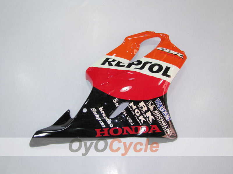 Verkleidungssatz für Einspritzmodelle 01-03 CBR600F4i - Orange, Schwarz - MICHELIN, Repsol #OYO87900189