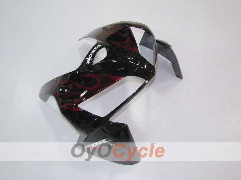 Verkleidungssatz für Einspritzer für CBR600RR 05-06 - Rot, Schwarz - Flammenmuster #OYO87900239