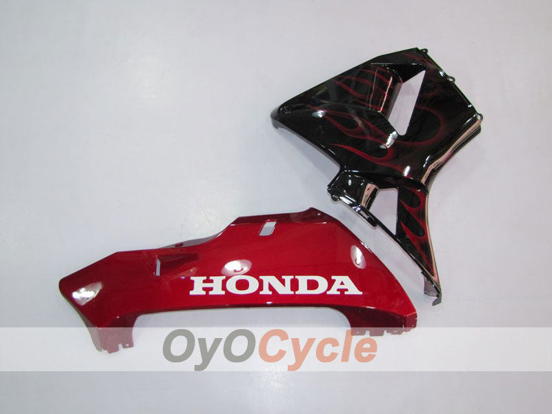 Verkleidungssatz für Einspritzer für CBR600RR 05-06 - Rot, Schwarz - Flammenmuster #OYO87900239