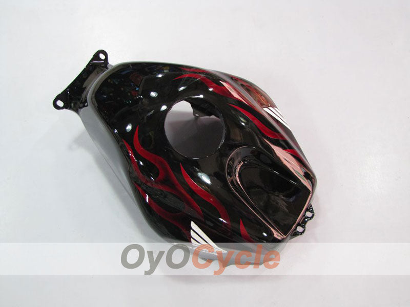 Verkleidungssatz für Einspritzer für CBR600RR 05-06 - Rot, Schwarz - Flammenmuster #OYO87900239
