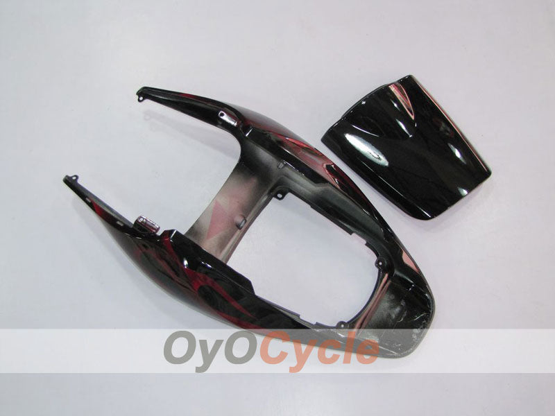 Verkleidungssatz für Einspritzer für CBR600RR 05-06 - Rot, Schwarz - Flammenmuster #OYO87900239