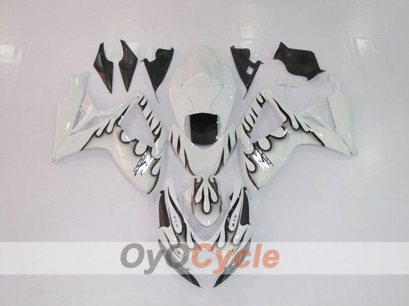 Einspritz-Verkleidungssatz für GSX R750 06-07 - Weiß, Schwarz - Flamme #OYO87901288 Zweitbild