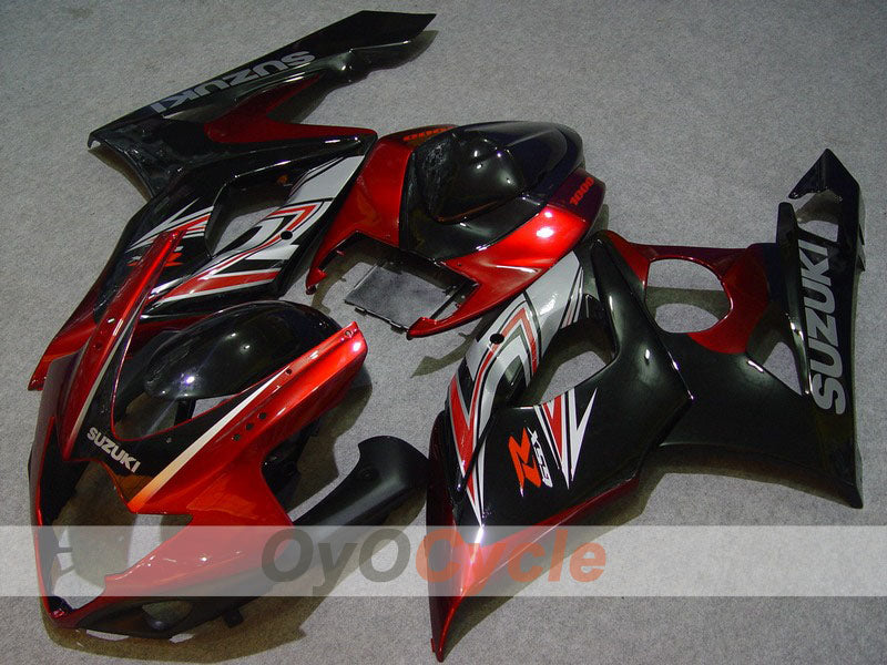 Spritzguss-Verkleidungssatz für 05-06 GSX R1000 - Rot, Schwarz - Werksstil #OYO87902031