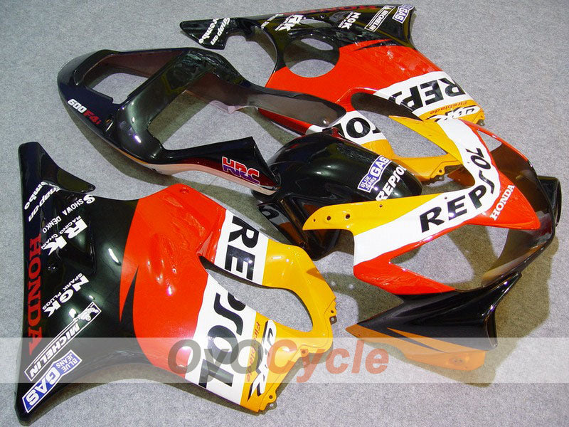 Einspritzverkleidungssatz für CBR600F4i 01-03 - Orange, Schwarz - MICHELIN, Repsol #OYO87900186 Hauptbild