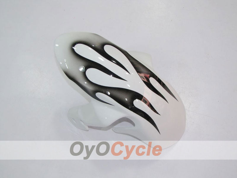 Verkleidungssatz für Einspritzanlage für 06-07 GSX R600 - Weiß, Schwarz - Flamme #OYO87901495