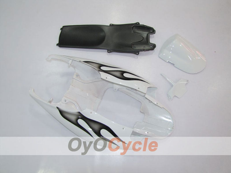 Verkleidungssatz für Einspritzanlage für 06-07 GSX R600 - Weiß, Schwarz - Flamme #OYO87901495