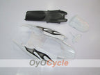Verkleidungssatz für Einspritzanlage für 06-07 GSX R600 - Weiß, Schwarz - Flamme #OYO87901495