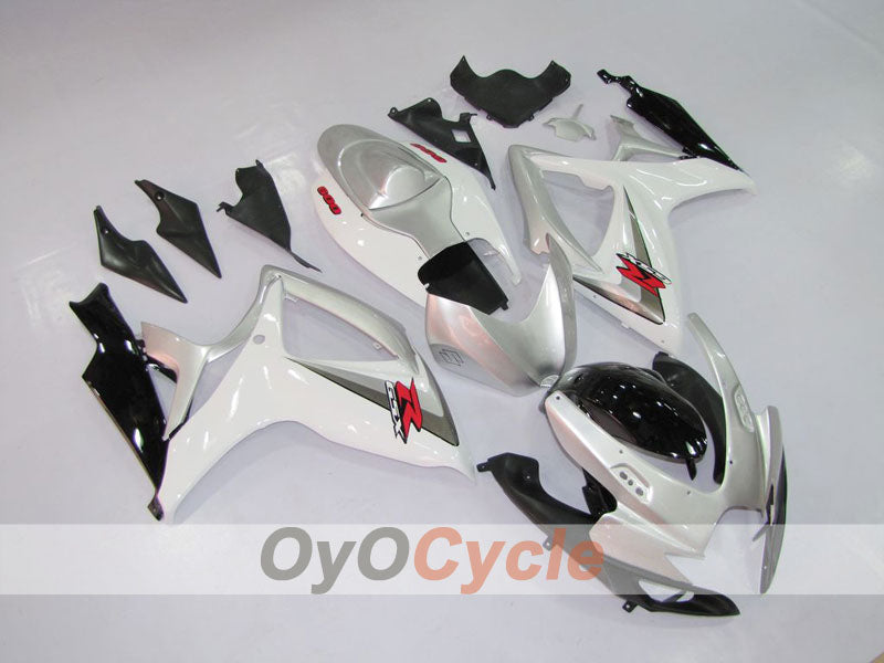 Einspritz-Verkleidungskit für 06-07 GSX R600 - Weiß, Schwarz - Werksstil #OYO87901548 Zweitbild