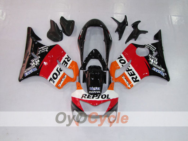 Einspritz-Verkleidungssatz für 99-00 CBR600F4 - Rot, Schwarz - MICHELIN, Repsol #OYO87900142 Zweitbild