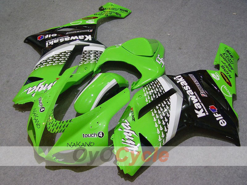 Verkleidungssatz für Spritzgussverkleidung für 07-08 NINJA ZX-6R - Grün, Schwarz - Nakano #OYO87901971 Hauptbild