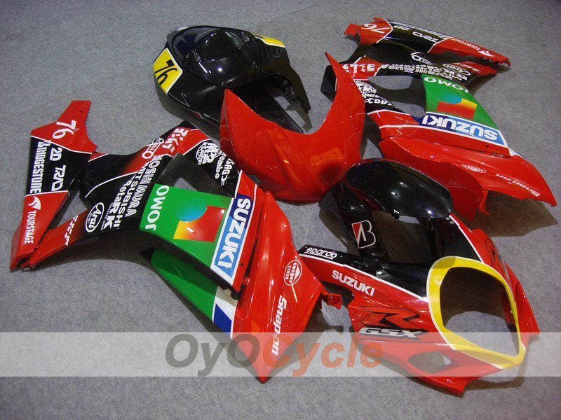 Einspritz-Verkleidungskit für GSX R1000 07-08 - Rot, Schwarz - JOMO #OYO87902100 Hauptbild