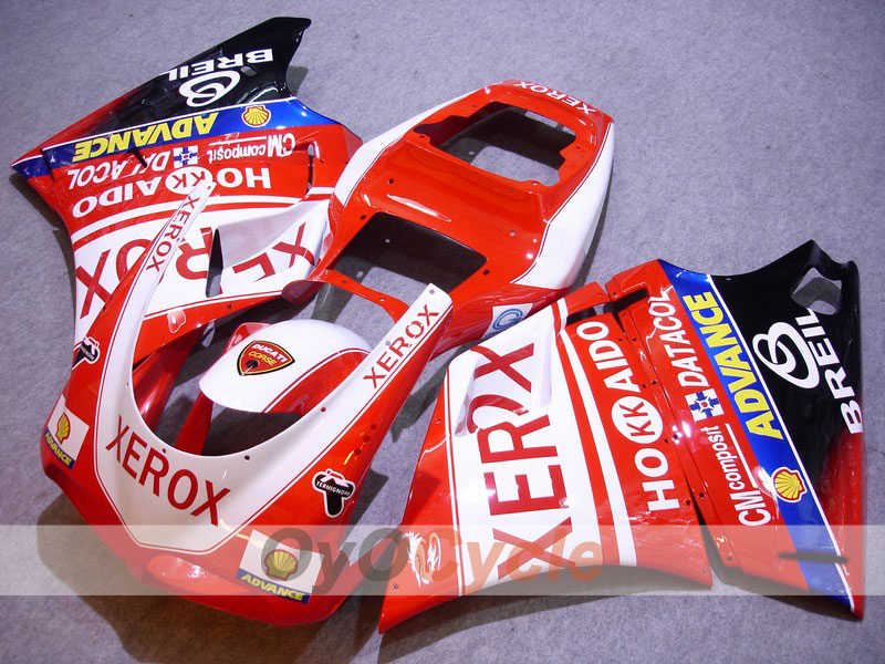 Einspritz-Verkleidungssatz für Ducati 998, Baujahr 02-04 - Rot, Schwarz - Xerox #OYO87902320