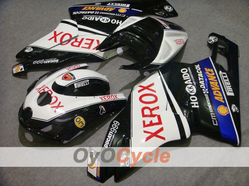 Spritzguss-Verkleidungssatz für Ducati 999 03-04 - Weiß, Schwarz - Xerox #OYO87902362 Hauptbild