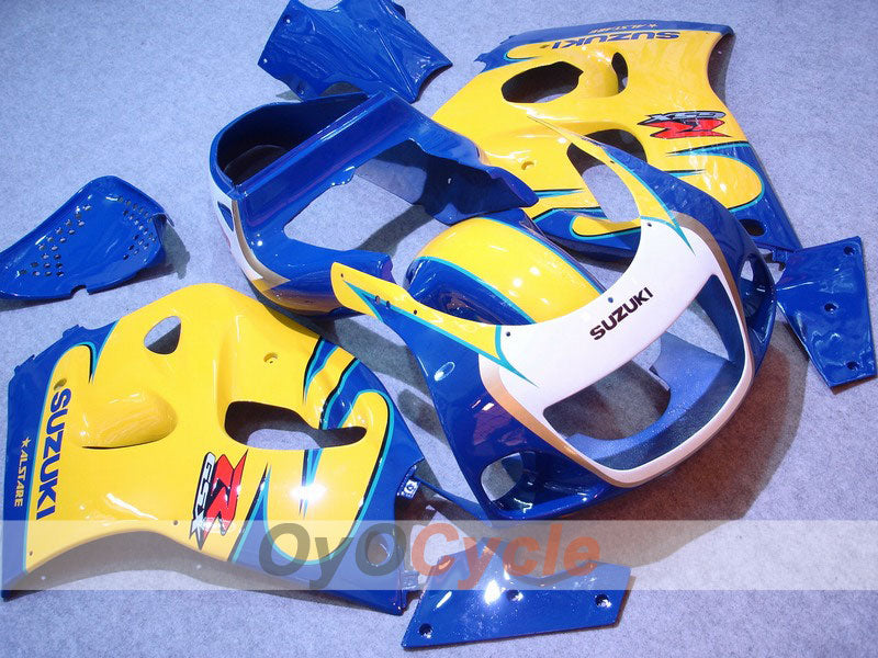 Verkleidungssatz für 96-99 Suzuki GSXR750 - Gelb, Blau - Werksstil #OYO87902997