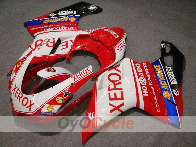 Verkleidungssatz für Einspritzermodelle für Ducati 848, 08-13 - Rot, Weiß - Xerox #OYO87902259 Hauptbild