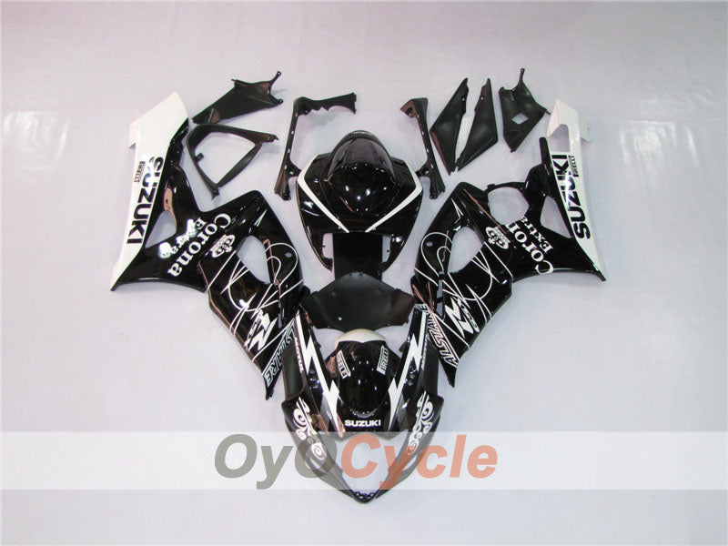 Spritzguss-Verkleidungssatz für 05-06 GSX R1000 - Weiß, Schwarz - Corona #OYO87901936 Hauptbild