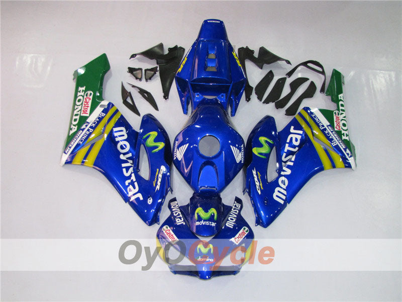 Einspritzverkleidungsset für 04-05 CBR1000RR - Gelb, Blau - Movistar #OYO87900510 Hauptbild