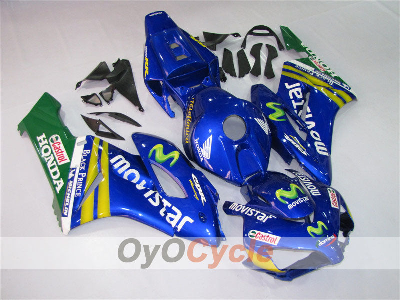 Einspritzverkleidungsset für 04-05 CBR1000RR - Gelb, Blau - Movistar #OYO87900510 Zweitbild