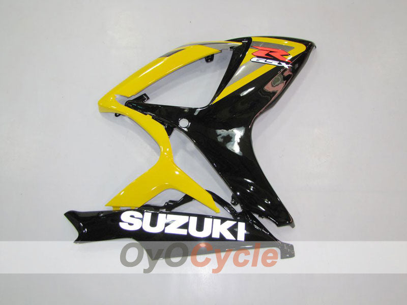 Einspritz-Verkleidungskit für 06-07 GSX R600 - Gelb, Schwarz, Matt - Werksstil #OYO87901539