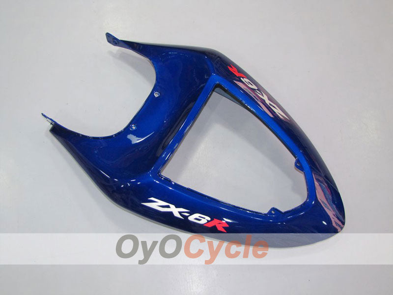 Spritzverkleidungssatz für 05-06 NINJA ZX-6R - Blau, Schwarz - Werksstil #OYO87901844