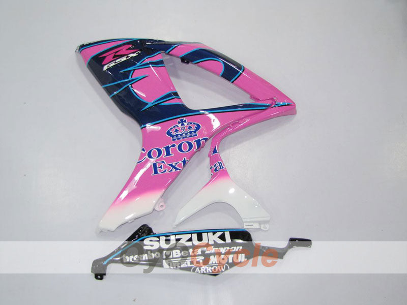 Einspritzverkleidungssatz für GSX R600 06-07 - Schwarz, Pink - Corona, MOTUL #OYO87901433