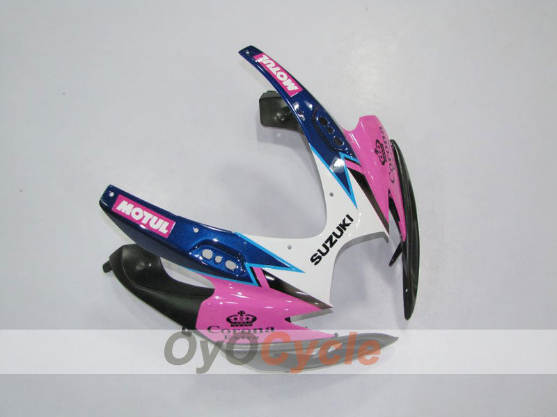 Einspritzverkleidungssatz für GSX R600 06-07 - Schwarz, Pink - Corona, MOTUL #OYO87901433