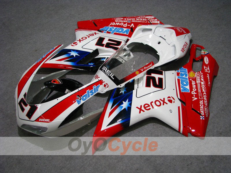 Einspritz-Verkleidungssatz für Ducati 848 08-13 - Rot, Weiß - Xerox #OYO87902263 Hauptbild