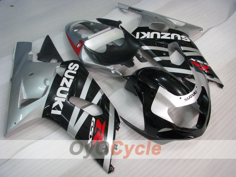 Verkleidungssatz im Spritzgussverfahren für GSX R1000 00-02 - Schwarz, Silber - Werksstil #OYO87901788 Hauptbild