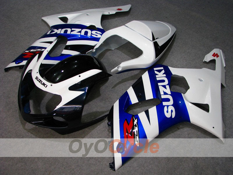 Einspritzverkleidungskit für 01-03 GSX R600 - Blau, Weiß - Werksstil #OYO87901147 Hauptbild