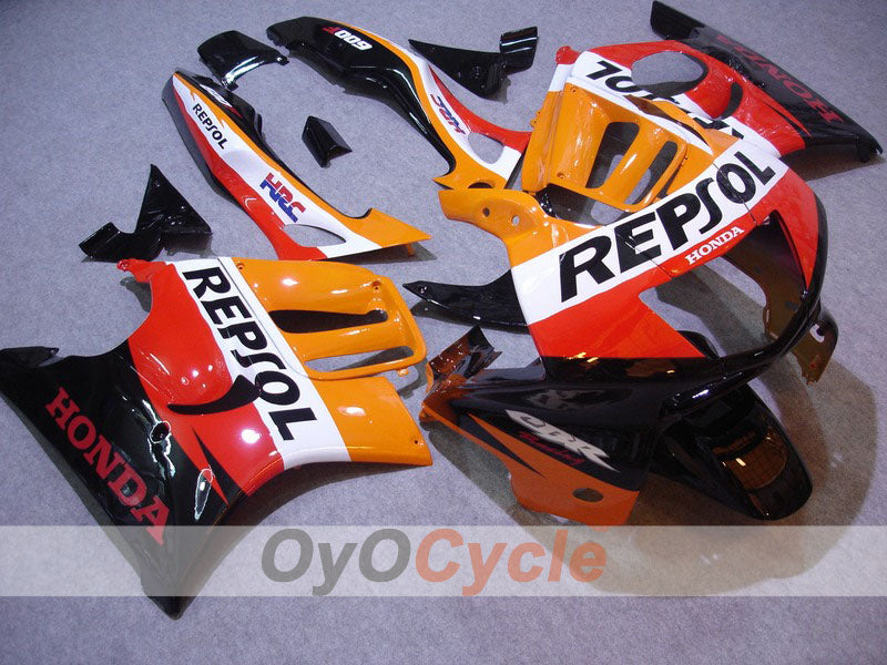 Verkleidungssatz für Einspritzermodelle der CBR600F3 97-98 - Rot, Orange - Repsol #OYO87900099 Hauptbild