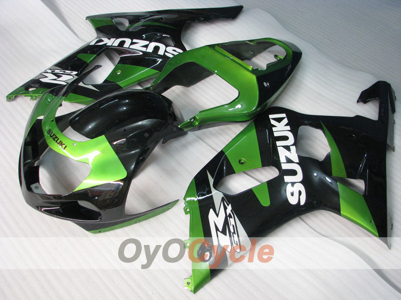 Verkleidungssatz für 00-02 GSX R1000 - Grün, Schwarz - Werksstil #OYO87905208
