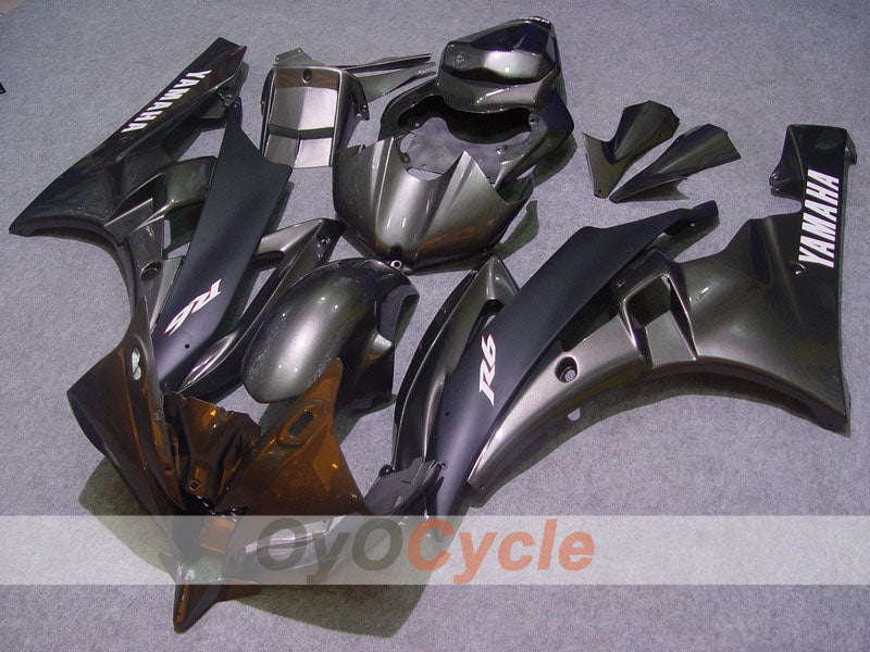 Einspritzverkleidungs-Kit für YZF-R6 06-07 - Schwarz, Silber, Matt - Werksdesign #OYO87900944 Hauptbild