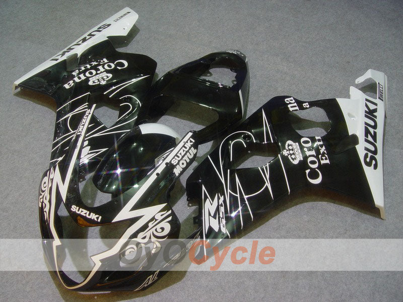 Einspritzverkleidungs-Kit für 04-05 GSXR600 - Weiß, Schwarz - Corona, MOTUL #OYO87901160 Hauptbild