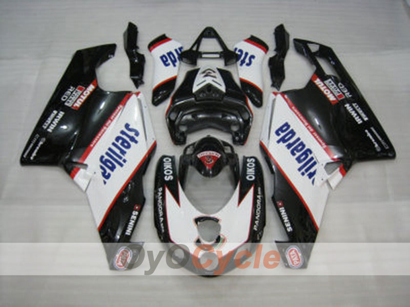 Einspritzverkleidungssatz für Ducati 999 05-06 - Weiß, Schwarz - Sterilgarda #OYO87902379 Hauptbild