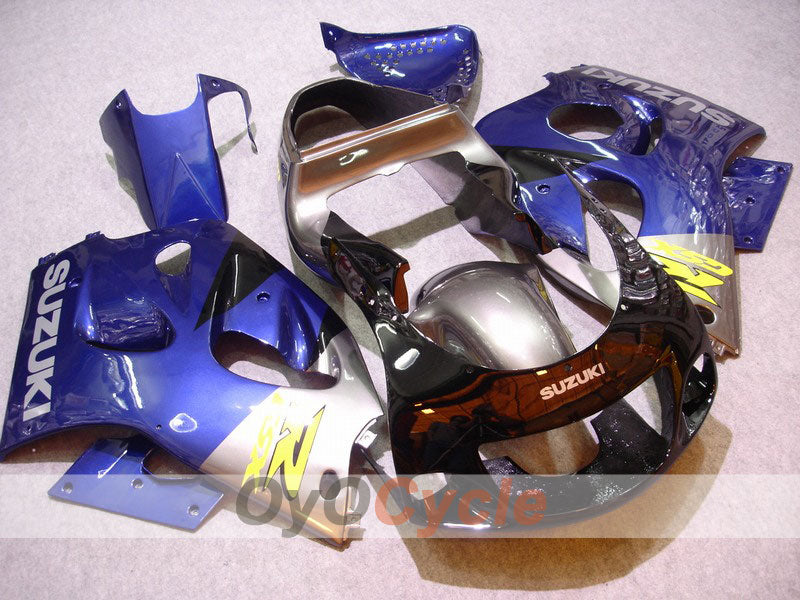 Verkleidungssatz für 96-99 Suzuki GSXR750 - Blau, Schwarz - Werksstil #OYO87902999 Hauptbild