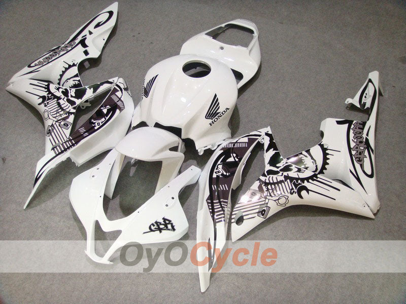 Verkleidungssatz für 07-08 CBR600RR - Weiß, Schwarz - Werksstil #OYO87900395 Hauptbild