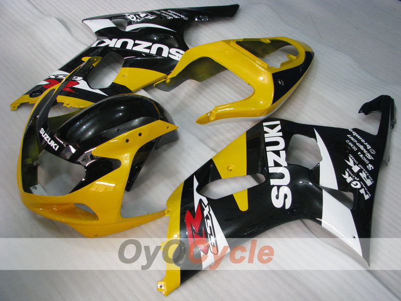 Verkleidungssatz im Spritzgussverfahren für GSX R1000 00-02 - Gelb, Schwarz - Werksstil #OYO87901790 Zweitbild
