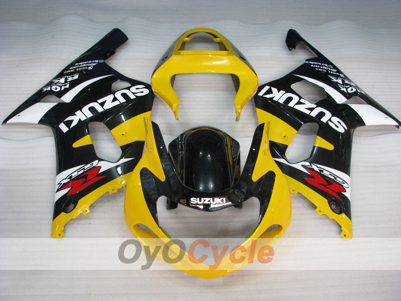 Einspritzverkleidungskit für 01-03 GSX R600 - Gelb, Schwarz - Werksstil #OYO87901143 Zweitbild