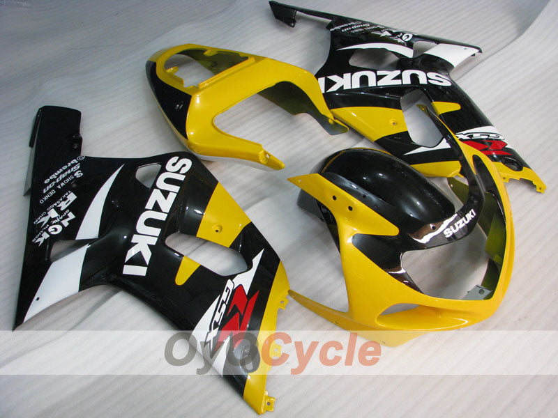 Verkleidungssatz im Spritzgussverfahren für GSX R1000 00-02 - Gelb, Schwarz - Werksstil #OYO87901790 Hauptbild