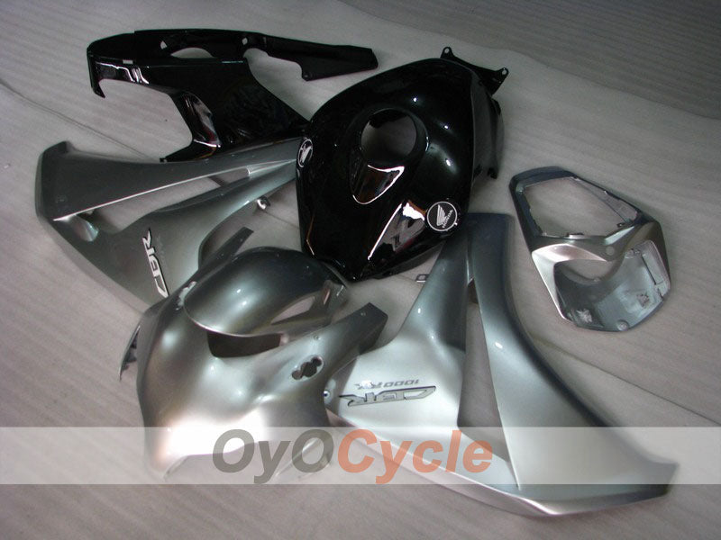 Verkleidungssatz für Einspritzmodell 08-11 CBR1000RR - Schwarz, Silber - Fireblade #OYO87900681 Hauptbild