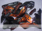Verkleidungssatz für Einspritzer für CBR600RR 05-06 - Weiß, Schwarz - Flammenmuster #OYO87900245