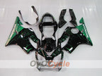 Einspritzverkleidungssatz für 01-03 CBR600F4i - Grün, Schwarz - Flame #OYO87900155