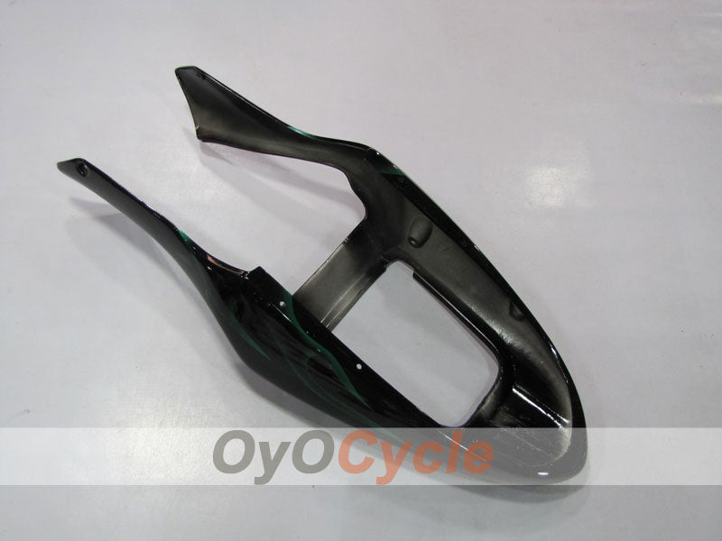 Einspritzverkleidungssatz für 01-03 CBR600F4i - Grün, Schwarz - Flame #OYO87900155
