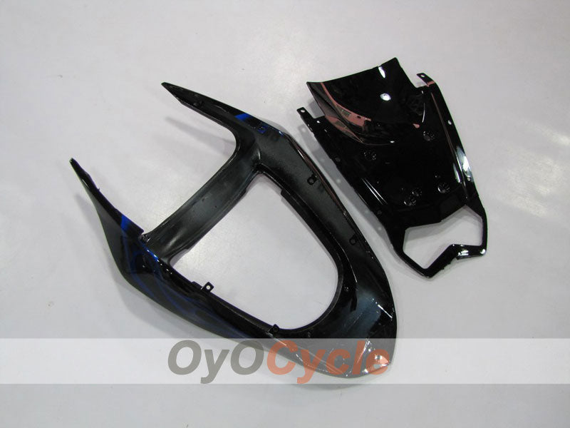Verkleidungssatz für Einspritzermodelle für 03-04 NINJA ZX-6R - Blau, Schwarz - Flammen #OYO87901793