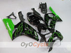 Verkleidungssatz für Einspritzermodelle für 03-04 NINJA ZX-6R - Grün, Schwarz - Flammen #OYO87901795