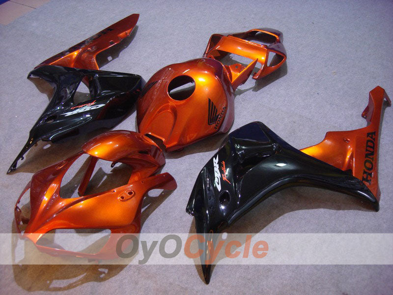 Einspritz-Verkleidungssatz für CBR1000RR 06-07 - Orange, Schwarz - Fireblade #OYO87900563 Hauptbild